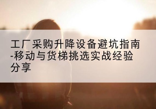 平川移动式升降机怎么选-工厂采购升降设备避坑指南-移动与货梯挑选实战经验分享